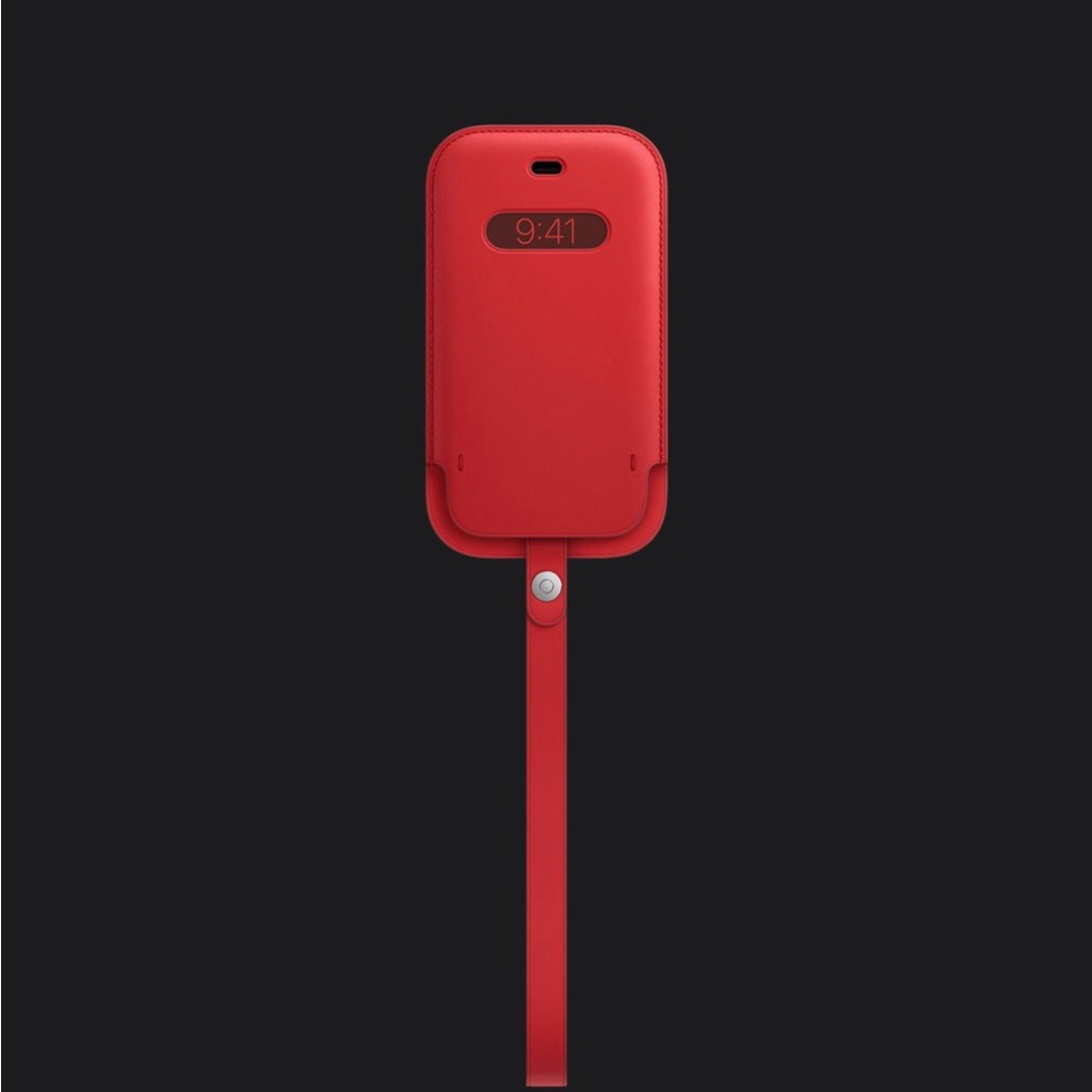 NEW: IPhone 12 mini Leather Sleeve  MagSafe (Product Red)